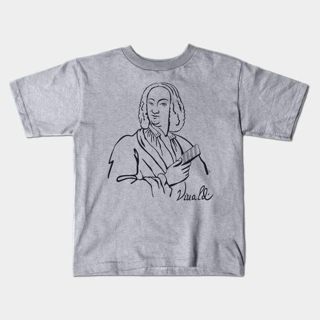 Vivaldi Kids T-Shirt by estanisaboal